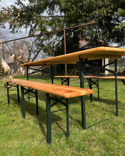 Pivní sety půjčovna a pronájem Pivní set třínohá lavice